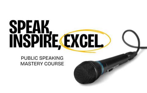 Public Speaking Mastery Course: A transformative journey designed to help you build confidence, overcome stage fright, and refine your speaking skills. Learn to craft compelling messages, engage audiences, and become the speaker everyone remembers. Enroll today and let your voice create an impact!
